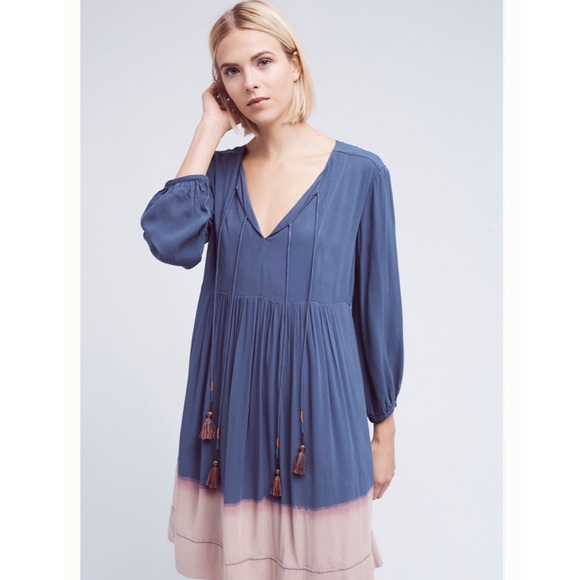 Anthropologie | Holding Horses Dip Dye Ombré Dress - Picture 2 of 14